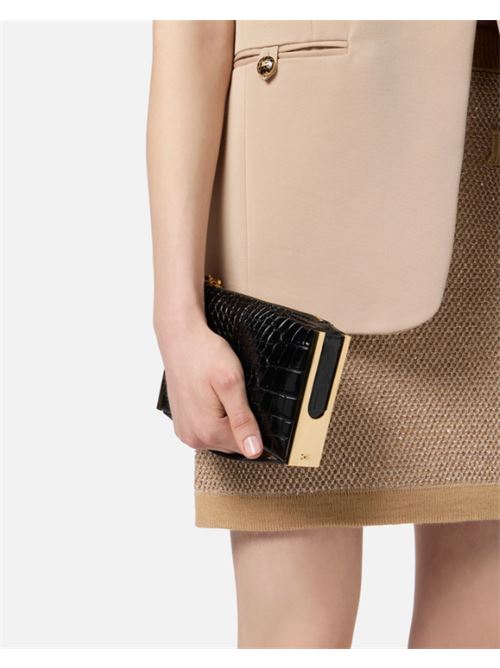 CLUTCH WITH ZIP ELISABETTA FRANCHI | BS51A56E2110 Nero